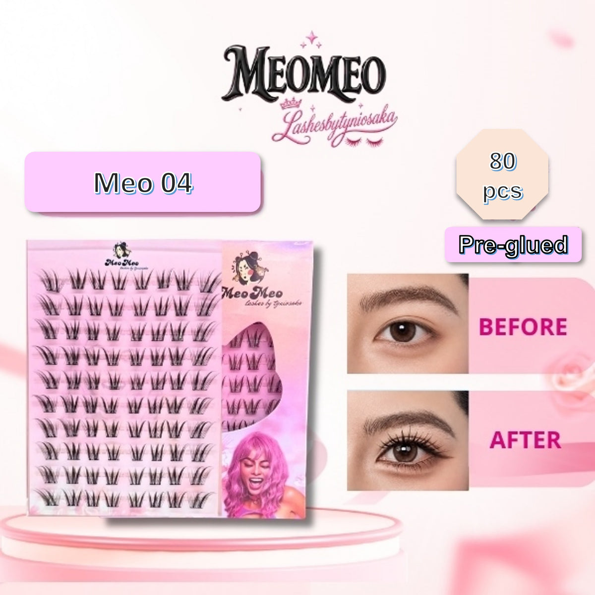 Meo 04 Pre Glued Lashes
