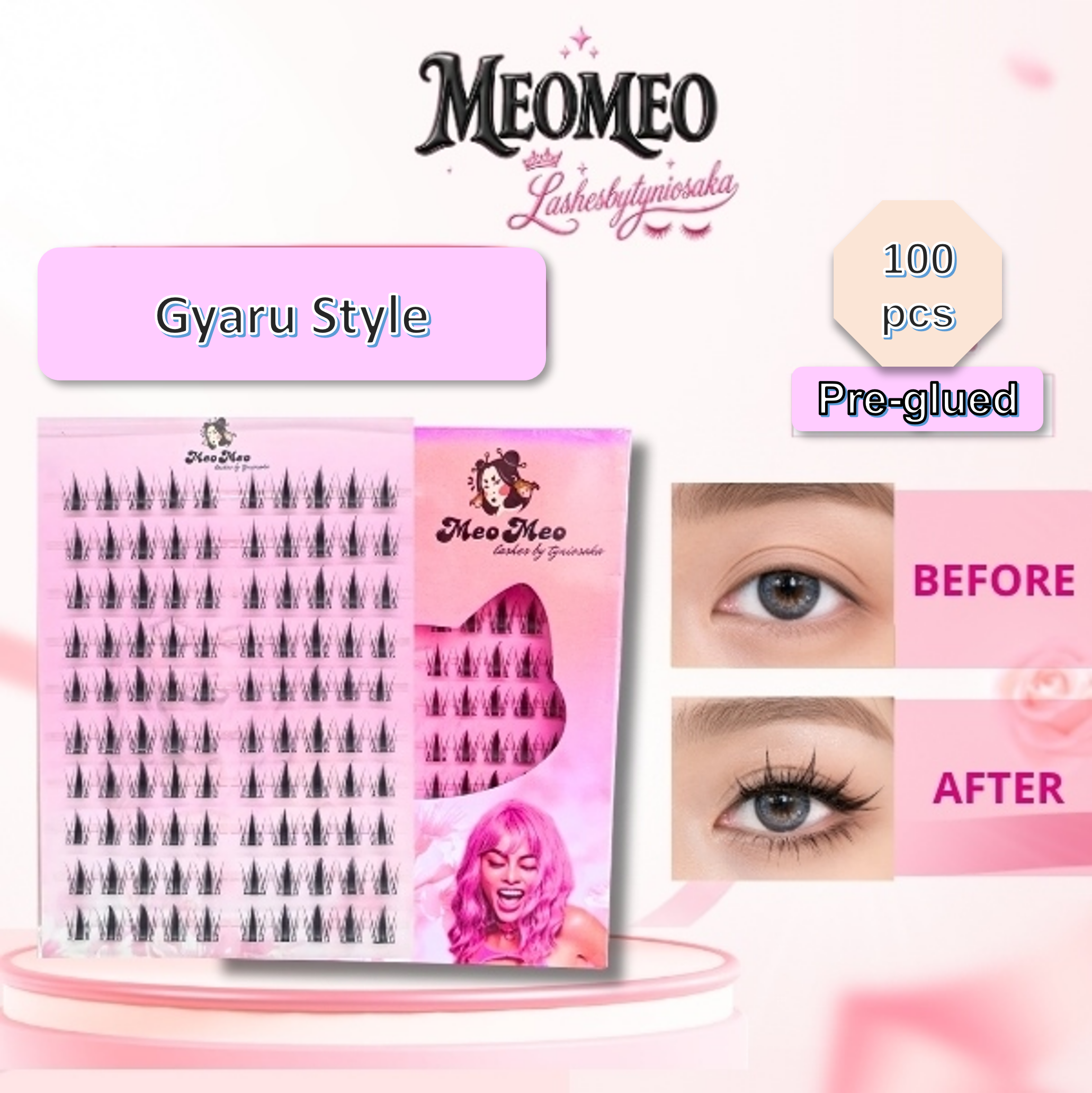 Gyaru Pre Glued Lashes