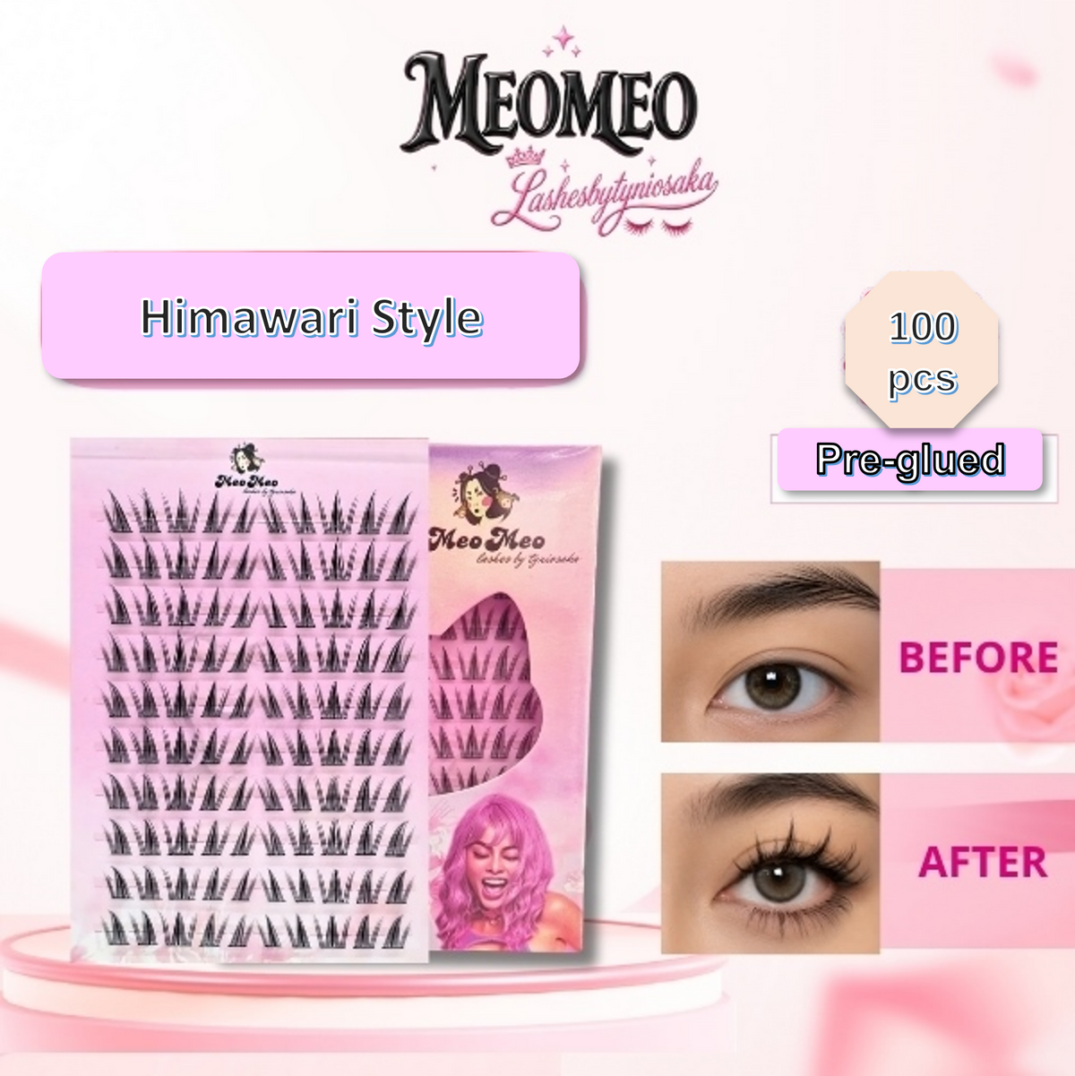 Himawari Pre Glued Lashes